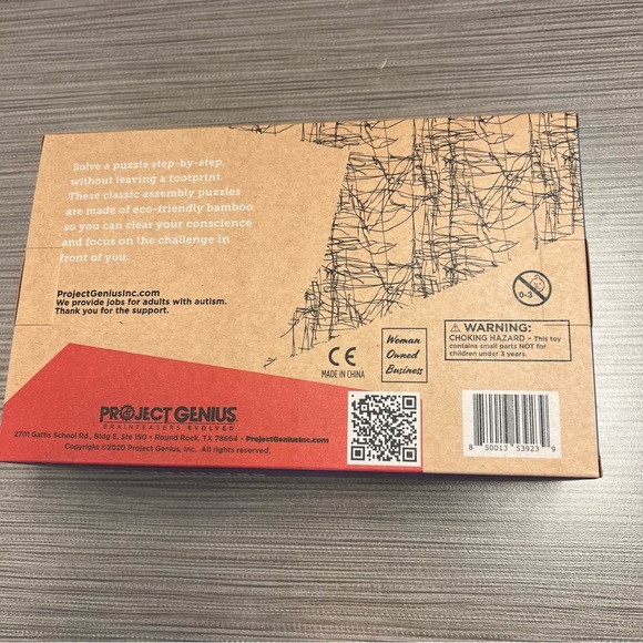 Eco Logicals Bamboo Brainteasers Set | Sustainable Puzzle Gift - Picture 2 of 2